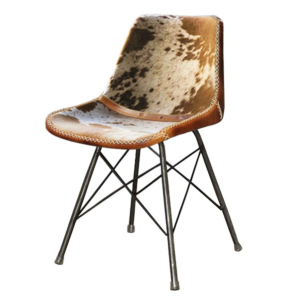 Стул лофт шкура коровы Cowhide Schoolhouse Chair Коричневый Черный Стул лофт шкура коровы Cowhide Schoolhouse Chair Коричневый Черный в Липецке | Loft Concept