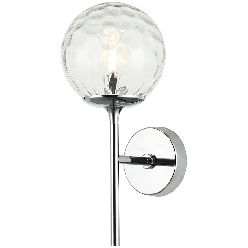 Бра Hartley Wall Lamp Хром Прозрачный Бра Hartley Wall Lamp Хром Прозрачный в Липецке | Loft Concept