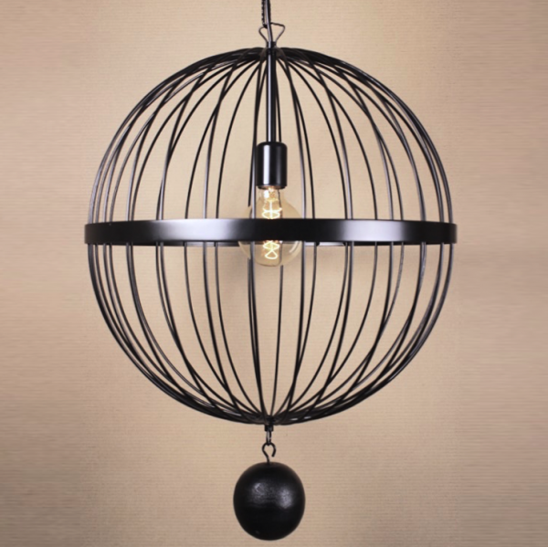 Подвесной светильник Wire Cage Pendant Spher Black Черный Подвесной светильник Wire Cage Pendant Spher Black Черный в Липецке | Loft Concept