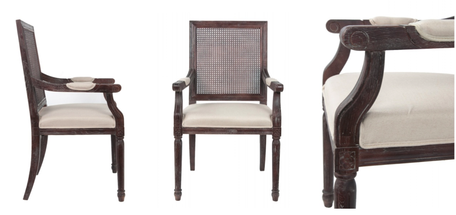 Стул French chairs Provence Garden Brown ArmChair Стул French chairs Provence Garden Brown ArmChair - Loft-Concept в Липецке
