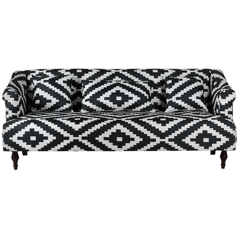 Диван KELIM Ornament black and white sofa Черно-белый Диван KELIM Ornament black and white sofa Черно-белый в Липецке | Loft Concept