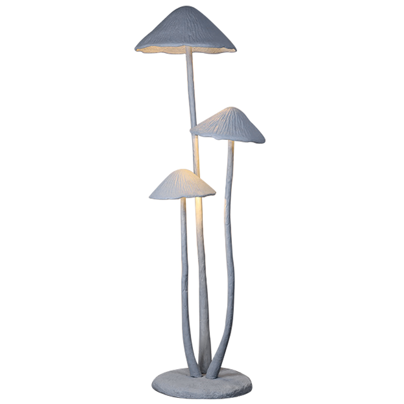 Торшер в виде грибов Floor lamp three mushrooms Серый Торшер в виде грибов Floor lamp three mushrooms Серый в Липецке | Loft Concept
