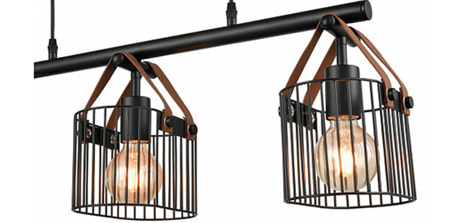 Люстра Cage Wire Color Linear black Люстра Cage Wire Color Linear black - Loft-Concept в Липецке