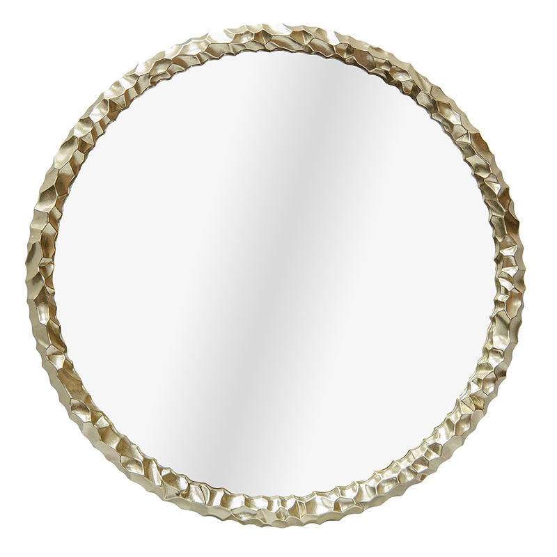 Зеркало Reginald Mirror round champagne Золотой Шампань Зеркало Reginald Mirror round champagne Золотой Шампань в Липецке | Loft Concept