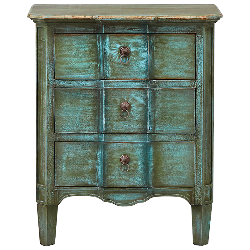 Комод прованс Lachlan Provence Chest of Drawers Зеленый Бирюзовый Комод прованс Lachlan Provence Chest of Drawers Зеленый Бирюзовый в Липецке | Loft Concept