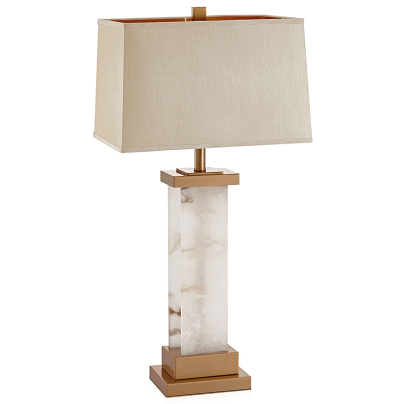 Настольная Лампа Мрамор Table lamp marble two ivory ( слоновая кость ) Латунь Настольная Лампа Мрамор Table lamp marble two ivory ( слоновая кость ) Латунь в Липецке | Loft Concept