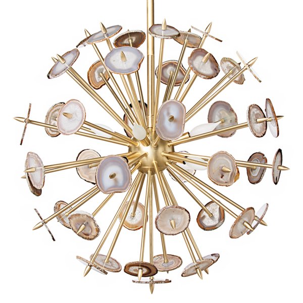 Люстра Agate Burst Chandelier Brass Янтарь (Amber) Латунь Люстра Agate Burst Chandelier Brass Янтарь (Amber) Латунь в Липецке | Loft Concept