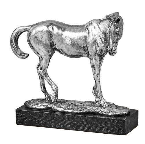Статуэтка Silver Horse Серебряный Черный Статуэтка Silver Horse Серебряный Черный в Липецке | Loft Concept