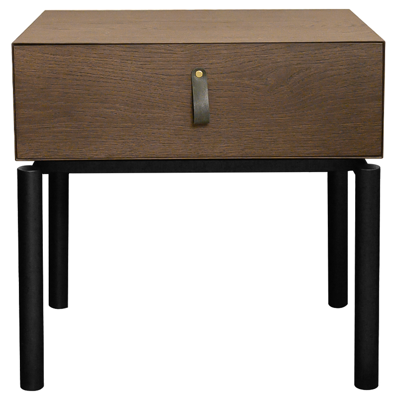 Тумба Rogier Nightstand Коричневый Черный Тумба Rogier Nightstand Коричневый Черный в Липецке | Loft Concept