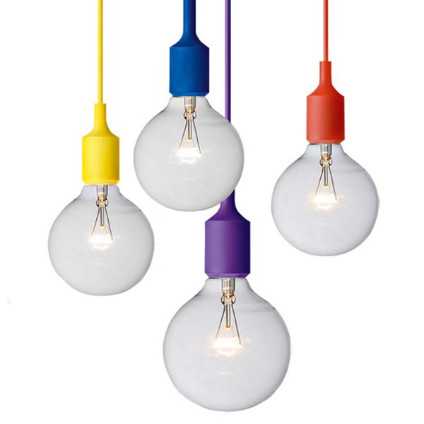 Подвесной светильник Muuto E27 Color Салатовый Бирюзовый Желтый Синий Серый Голубой Оранжевый Красный Черный Белый Подвесной светильник Muuto E27 Color Салатовый Бирюзовый Желтый Синий Серый Голубой Оранжевый Красный Черный Белый в Липецке | Loft Concept