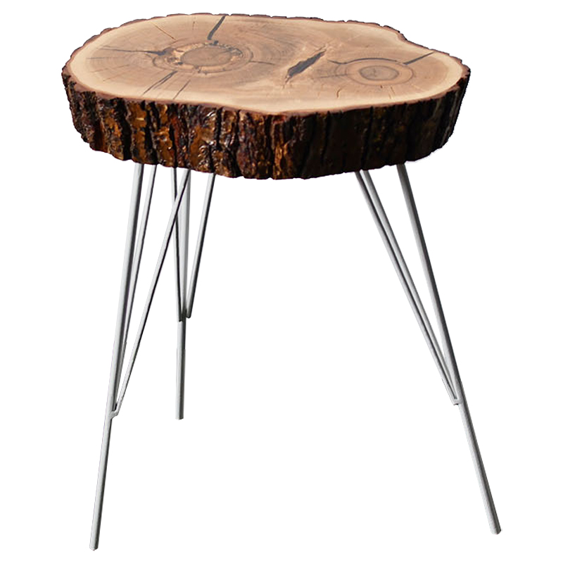 Приставной стол Kobie Industrial Metal Rust Side Table Коричневый Белый Приставной стол Kobie Industrial Metal Rust Side Table Коричневый Белый в Липецке | Loft Concept