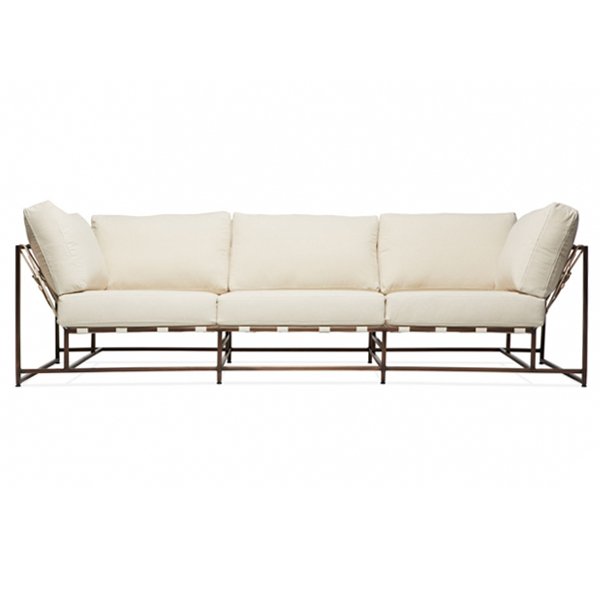 Диван Canvas & Copper Sofa Молочный Диван Canvas & Copper Sofa Молочный в Липецке | Loft Concept