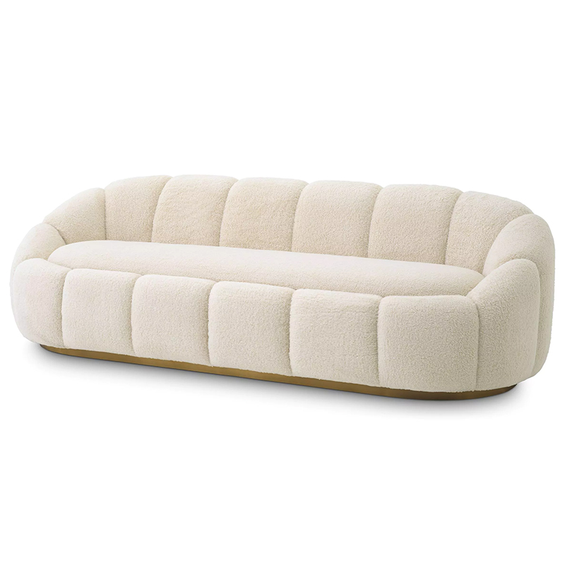 Диван Eichholtz Sofa Inger Brisbane Cream Кремовый Латунь Диван Eichholtz Sofa Inger Brisbane Cream Кремовый Латунь в Липецке | Loft Concept