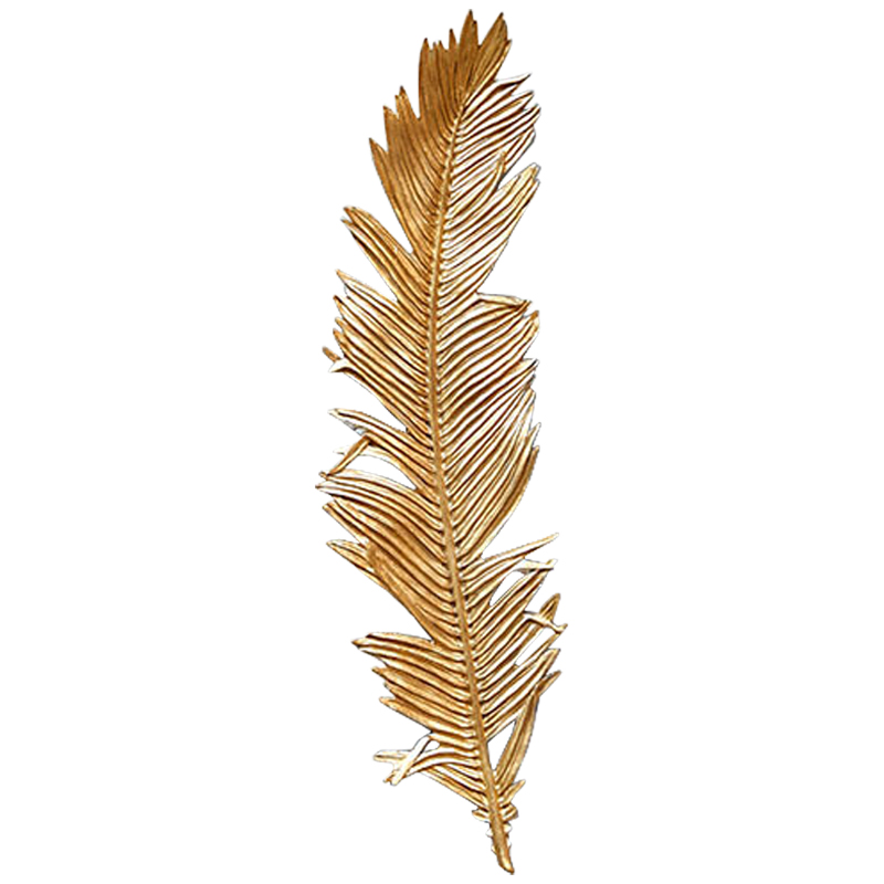 Аксессуар на стену Golden Feather Золотой Аксессуар на стену Golden Feather Золотой в Липецке | Loft Concept