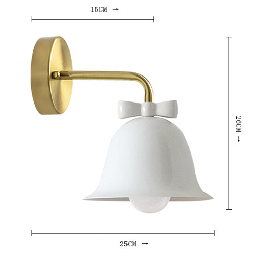 Бра Колокольчик Bell with Bow White Wall Lamp Белый в Липецке
