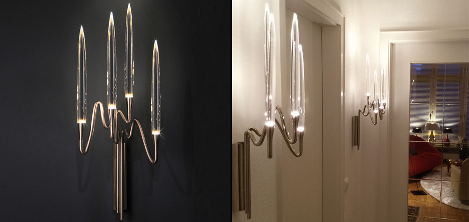 Бра Golden candle 3 Wall Sconce 4 лампы Бра Golden candle 3 Wall Sconce 4 лампы - Loft-Concept в Липецке