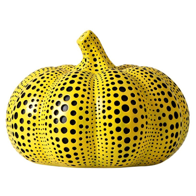 Статуэтка тыквы Kusama Yayoi II Желтый Черный Статуэтка тыквы Kusama Yayoi II Желтый Черный в Липецке | Loft Concept