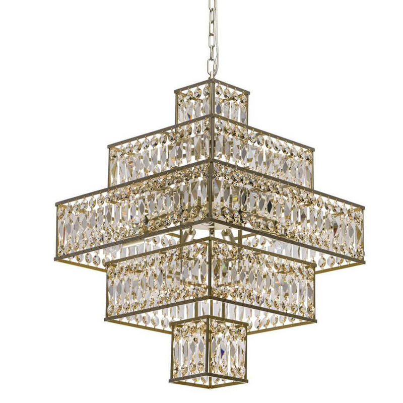 Люстра Crystal Inserts Lamp amber 16 Золотой Янтарь (Amber) Люстра Crystal Inserts Lamp amber 16 Золотой Янтарь (Amber) в Липецке | Loft Concept