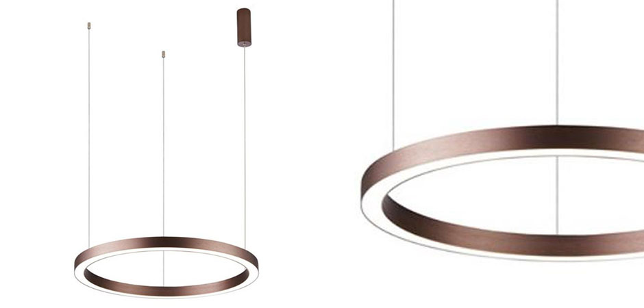 Подвесной светильник Ribbon Ring цвет Корица Подвесной светильник Ribbon Ring цвет Корица - Loft-Concept в Липецке