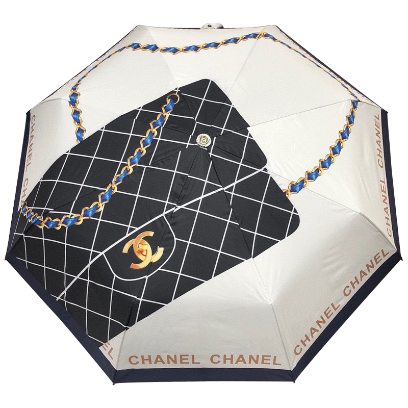 Зонт раскладной CHANEL дизайн 012 Бежевый цвет Бежевый Черный Синий Желтый Зонт раскладной CHANEL дизайн 012 Бежевый цвет Бежевый Черный Синий Желтый в Липецке | Loft Concept