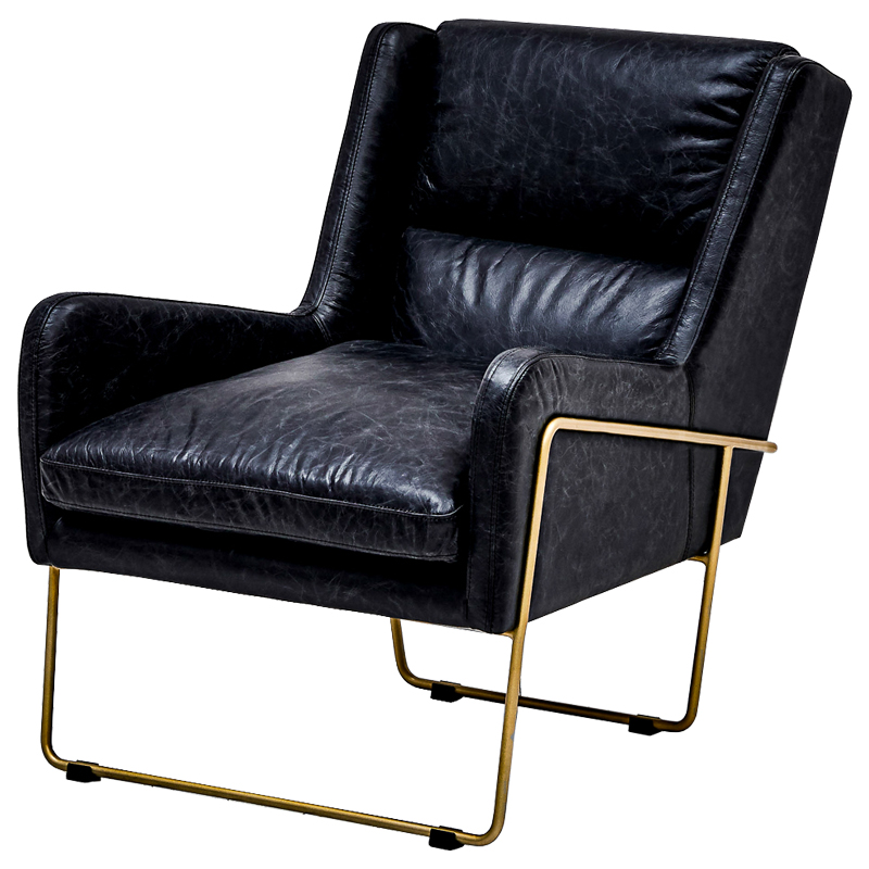 Кресло Grinda Chair Глянцевое золото Черный Кресло Grinda Chair Глянцевое золото Черный в Липецке | Loft Concept