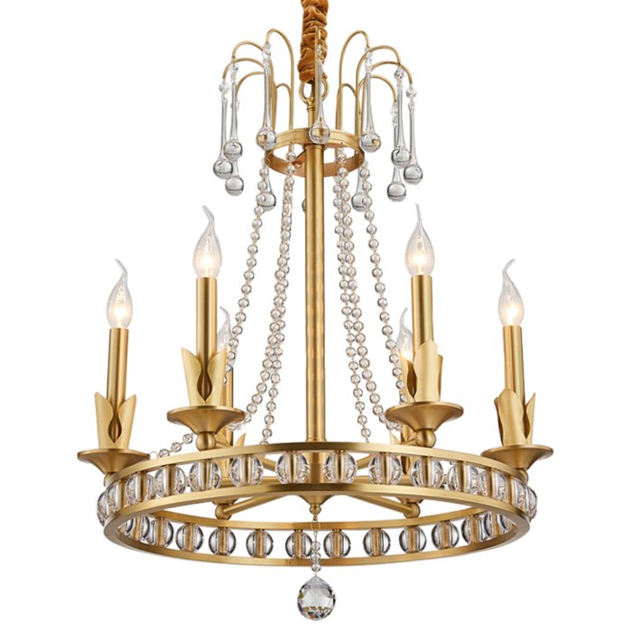 Люстра Candelia Chandelier Латунь Люстра Candelia Chandelier Латунь в Липецке | Loft Concept