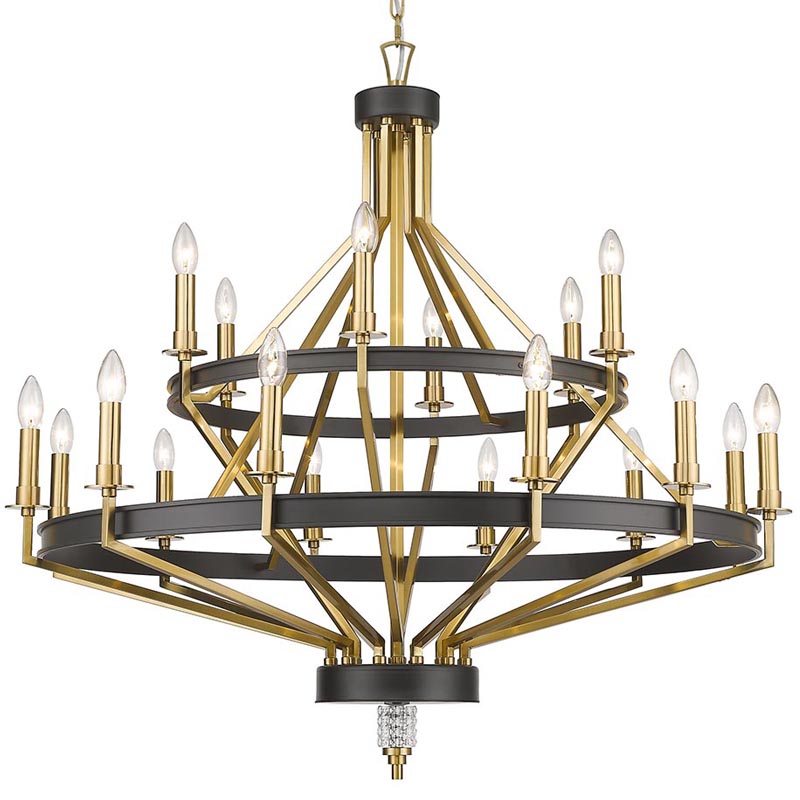 Люстра Fainela Chandelier 105 Латунь Черный Люстра Fainela Chandelier 105 Латунь Черный в Липецке | Loft Concept