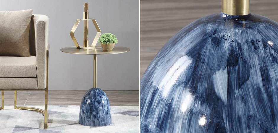 Приставной стол Blue Stains Table Приставной стол Blue Stains Table - Loft-Concept в Липецке