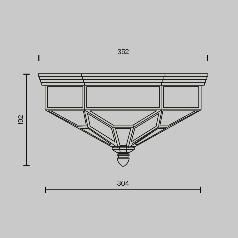 Потолочный светильник Zeil E27X3 в Липецке