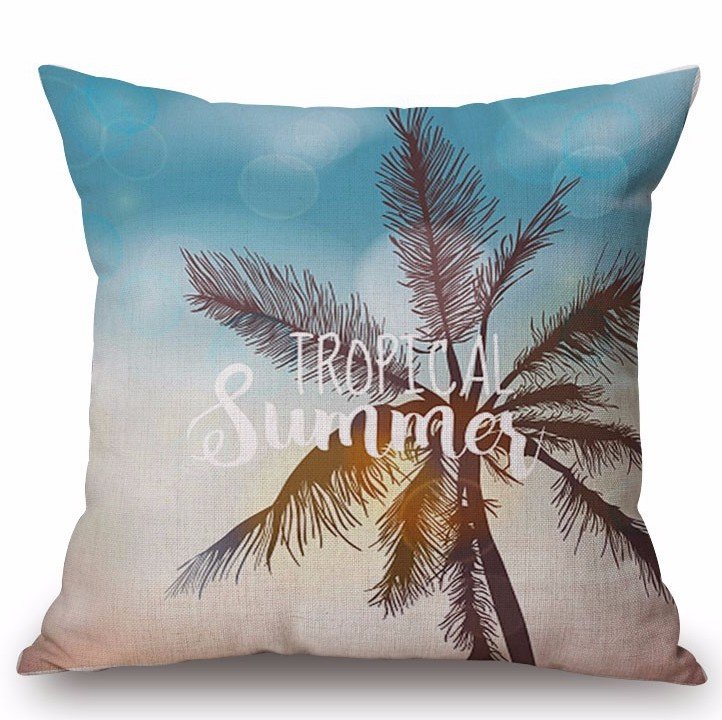 Декоративная подушка Palm Tree at Sunset Декоративная подушка Palm Tree at Sunset в Липецке | Loft Concept