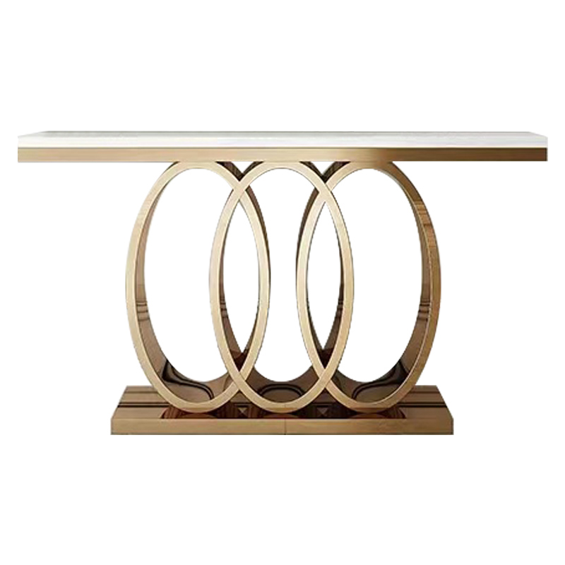 Консоль OSLO CONSOLE Белый Мрамор Bianco Глянцевое золото Консоль OSLO CONSOLE Белый Мрамор Bianco Глянцевое золото в Липецке | Loft Concept