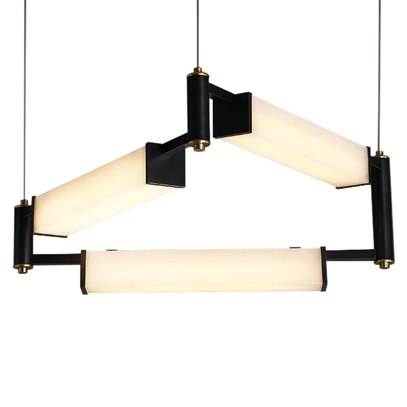 Люстра Gaelle Modern Marble Chandelier Белый Мрамор Bianco Черный Латунь Люстра Gaelle Modern Marble Chandelier Белый Мрамор Bianco Черный Латунь в Липецке | Loft Concept