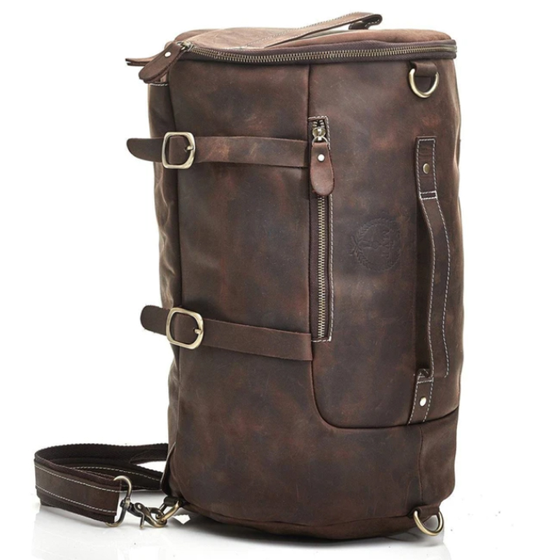 Сумка-рюкзак из коричневой винтажной кожи HERITAGE BROWN LEATHER RUCKSACK Коричневый винтаж Сумка-рюкзак из коричневой винтажной кожи HERITAGE BROWN LEATHER RUCKSACK Коричневый винтаж в Липецке | Loft Concept