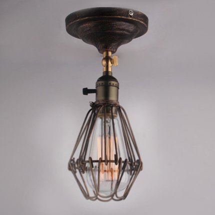 Потолочный светильник Top Loft Cage Pendant Бронза Потолочный светильник Top Loft Cage Pendant Бронза в Липецке | Loft Concept