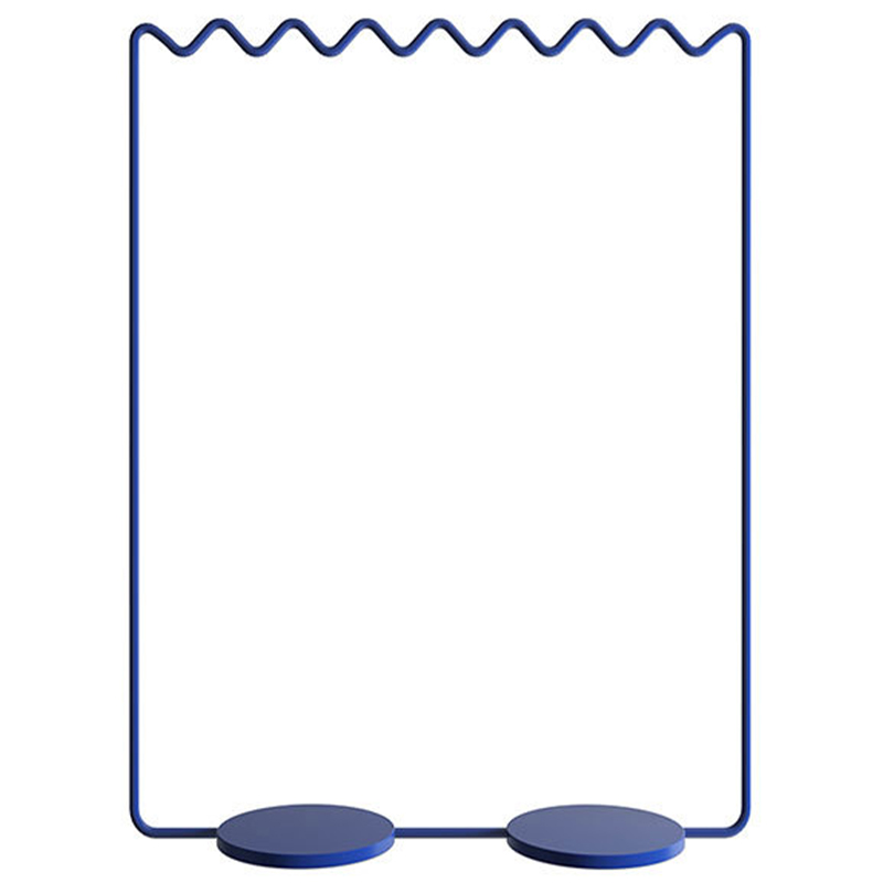 Вешалка Wave-shaped Hanger Rack Blue L Синий Вешалка Wave-shaped Hanger Rack Blue L Синий в Липецке | Loft Concept