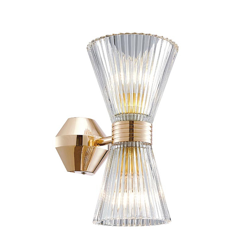 Бра Glass Horn Light gold Прозрачное Стекло Глянцевое золото Бра Glass Horn Light gold Прозрачное Стекло Глянцевое золото в Липецке | Loft Concept