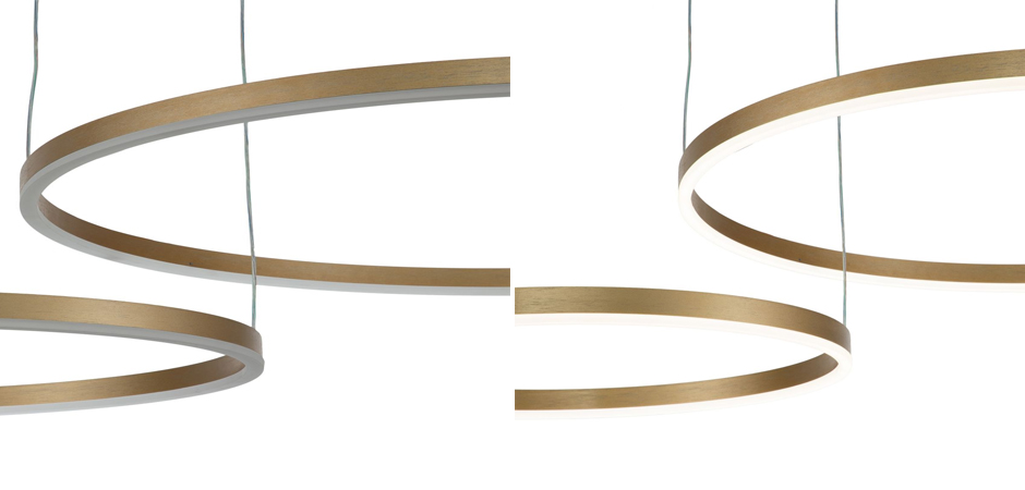 Подвесной светильник Neo Circles Double Gold Подвесной светильник Neo Circles Double Gold - Loft-Concept в Липецке
