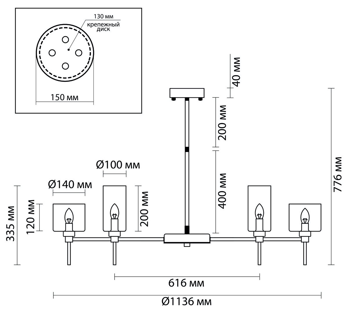 Люстра AXO Light Spillray Chromium Lamps 20 Люстра AXO Light Spillray Chromium Lamps 20 в Липецке