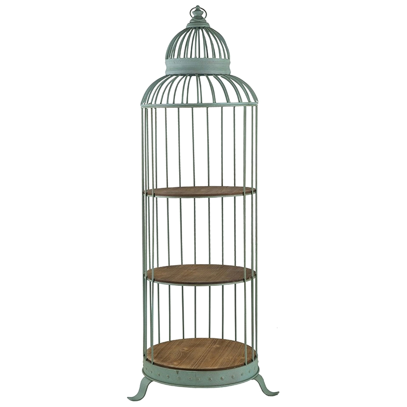 Стеллаж металлический CAGE RACK Голубой Стеллаж металлический CAGE RACK Голубой в Липецке | Loft Concept