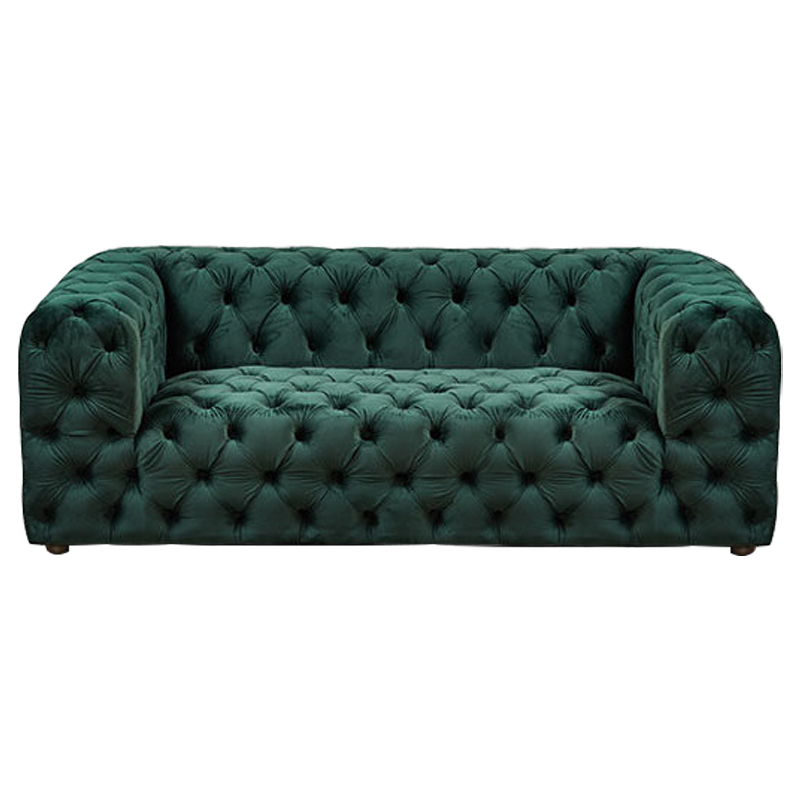 Диван Green Soho Tufted Sofa Зеленый Зеленый Диван Green Soho Tufted Sofa Зеленый Зеленый в Липецке | Loft Concept