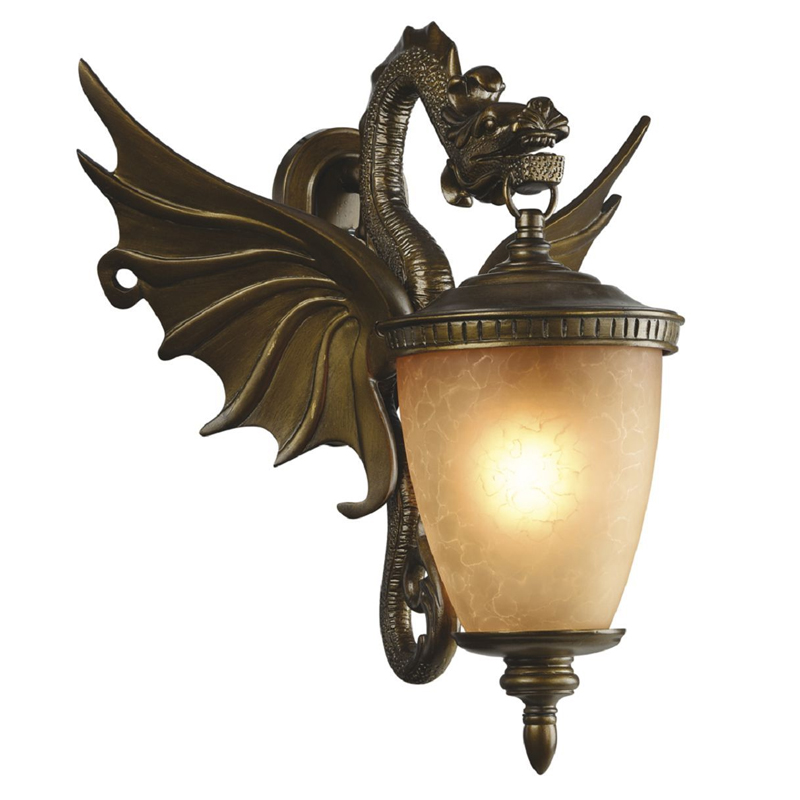 Золотисто-коричневый уличный светильник с фигурой дракона ANIMAL LANTERN Коричневый Прозрачный Желтый Золотисто-коричневый уличный светильник с фигурой дракона ANIMAL LANTERN Коричневый Прозрачный Желтый в Липецке | Loft Concept