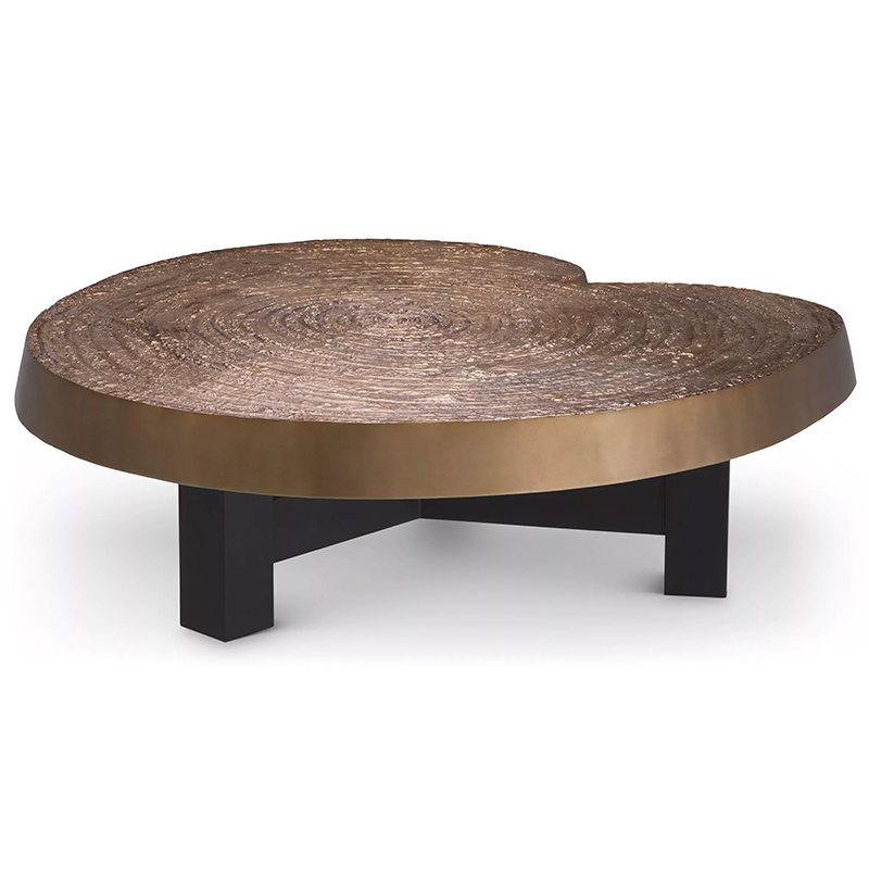 Кофейный стол Eichholtz Coffee Table Anabelle Черный Золотой в Липецке | Loft Concept 