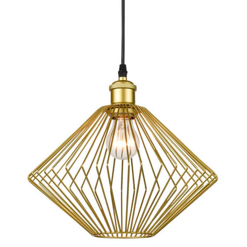 Подвесной светильник Loft Wire Cage gold Золотой Черный Подвесной светильник Loft Wire Cage gold Золотой Черный в Липецке | Loft Concept