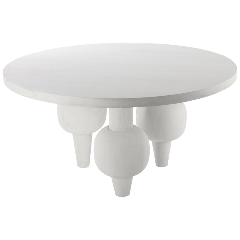 Обеденный стол Rondel Dinner Table Белый Обеденный стол Rondel Dinner Table Белый в Липецке | Loft Concept