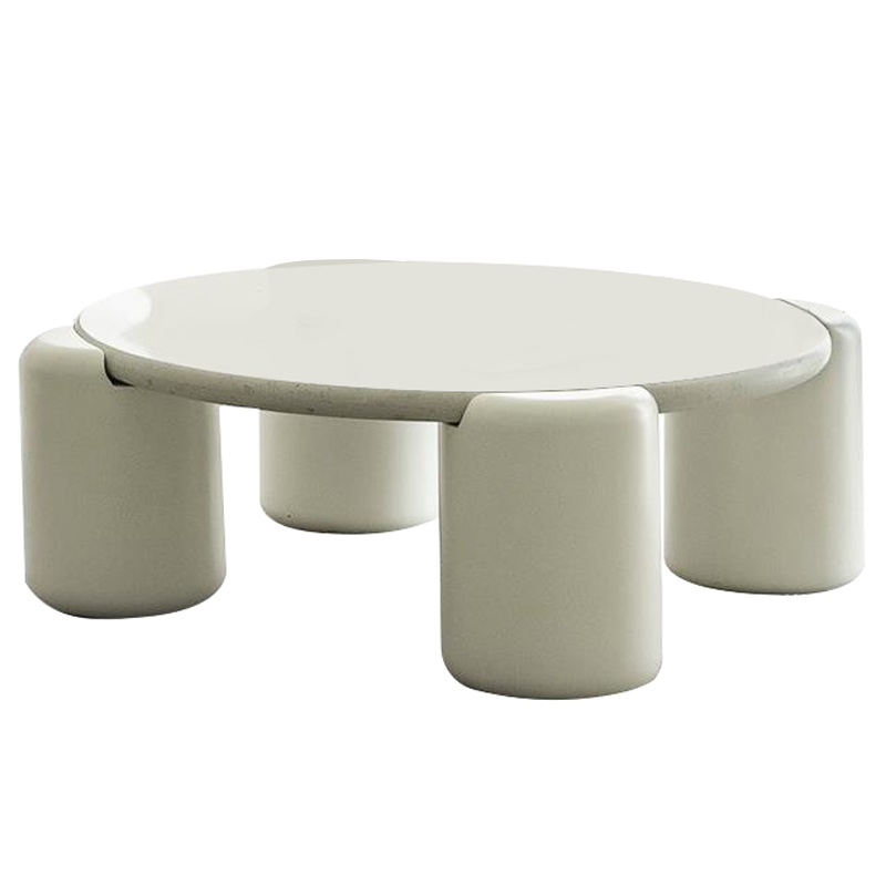 Кофейный стол Dean Coffee Table Бежево-серый Молочный в Липецке | Loft Concept 