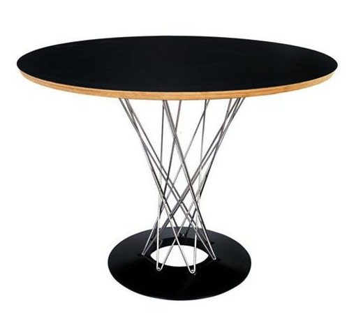Стол Noguchi Cyclone Белый Черный Стол Noguchi Cyclone Белый Черный в Липецке | Loft Concept