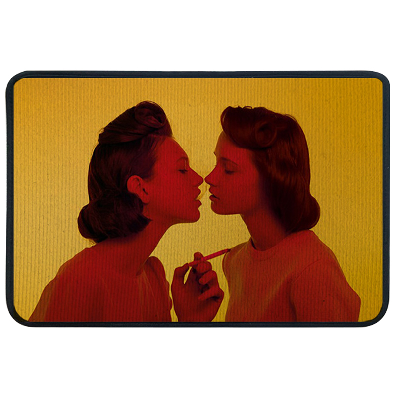 Ковер для прихожей и ванной Seletti Smoking Girl Желтый Красный Ковер для прихожей и ванной Seletti Smoking Girl Желтый Красный в Липецке | Loft Concept
