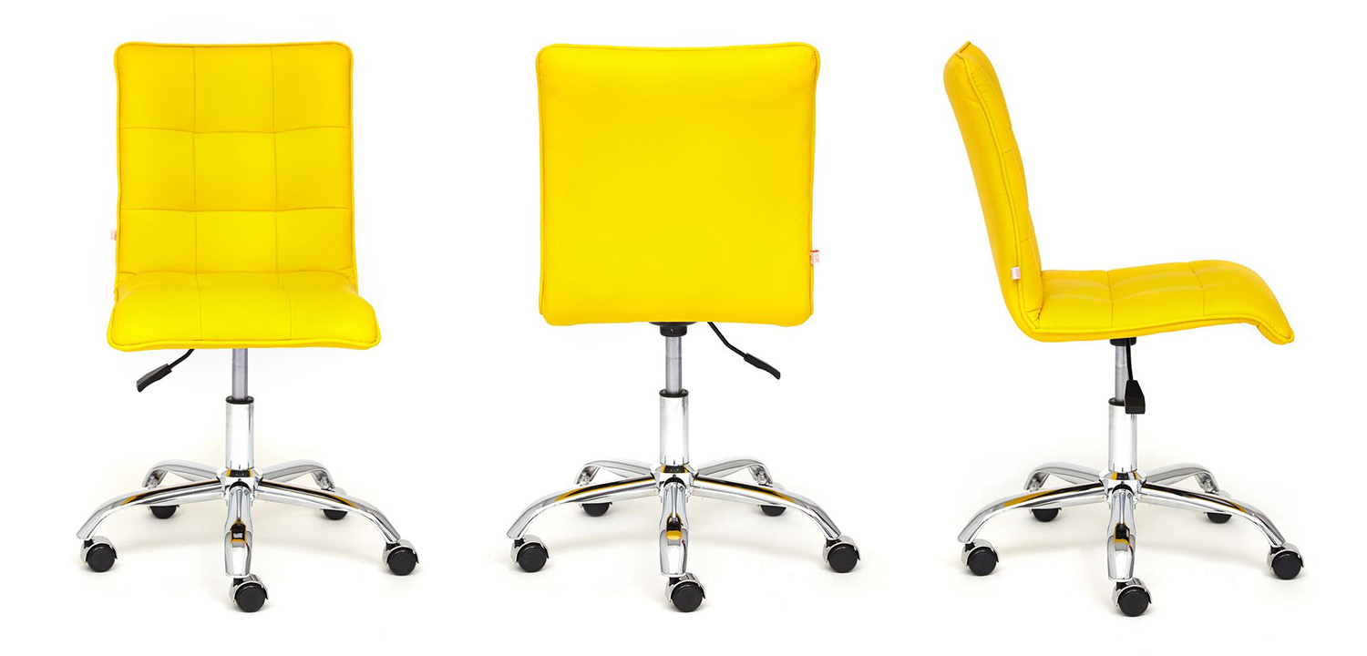 Кресло Deborah eco-leather yellow - фото