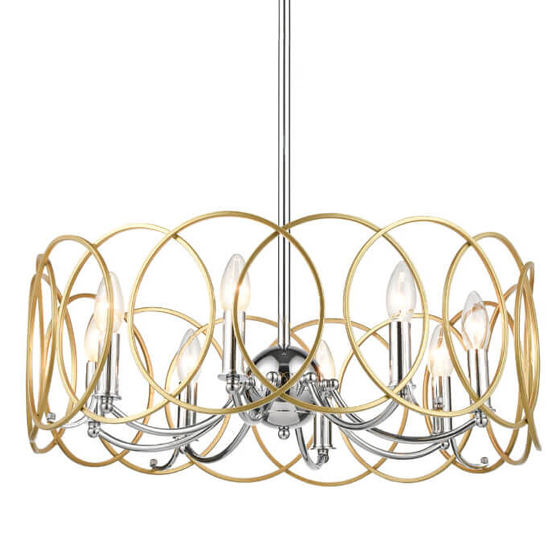 Люстра Jasira Chandelier Хром Золотой Люстра Jasira Chandelier Хром Золотой в Липецке | Loft Concept