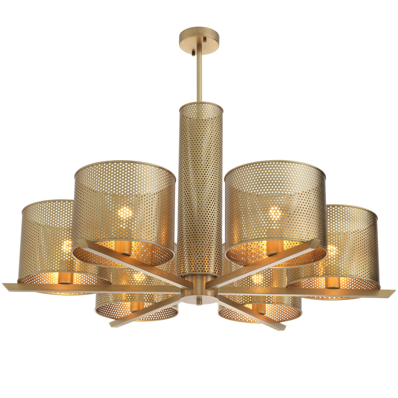 Люстра Eichholtz Chandelier Morrison Brass Латунь Люстра Eichholtz Chandelier Morrison Brass Латунь в Липецке | Loft Concept